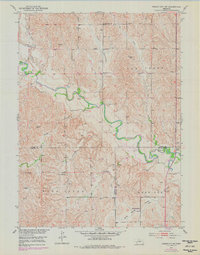 Mason City SW 1951 topographic map thumbnail