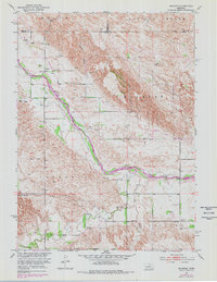 Milburn 1951 topographic map thumbnail