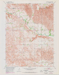 Spalding NW 1954 topographic map thumbnail