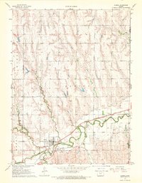 Almena 1967 topographic map thumbnail