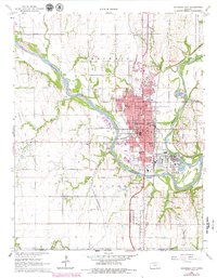 Arkansas City 1965 topographic map thumbnail