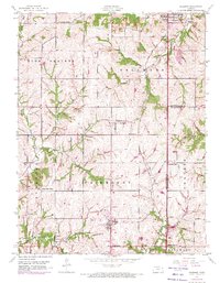 Basehor 1950 topographic map thumbnail