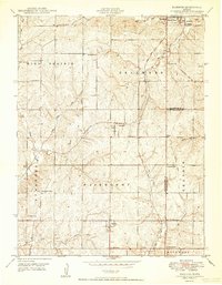 Basehor 1950 topographic map thumbnail