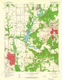 Baxter Springs 1959 topographic map thumbnail
