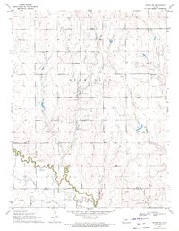 Bazine SW 1970 topographic map thumbnail