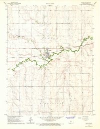 Bazine 1966 topographic map thumbnail