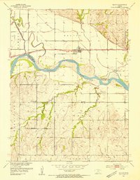Belvue 1953 topographic map thumbnail