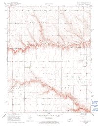 Beulah Cemetery 1968 topographic map thumbnail