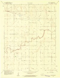Big Bow NW 1959 topographic map thumbnail
