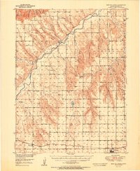 Bird City North 1951 topographic map thumbnail