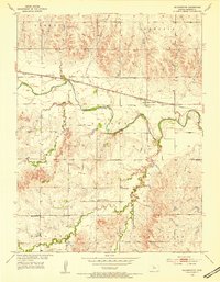 Bloomington 1953 topographic map thumbnail