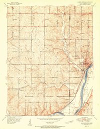 Bonner Springs 1951 topographic map thumbnail