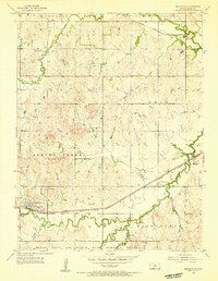 Brookville 1955 topographic map thumbnail