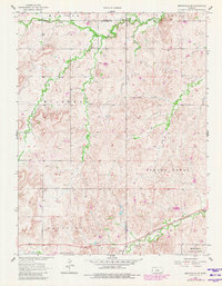 Brookville SW 1957 topographic map thumbnail