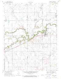 Burdett 1970 topographic map thumbnail