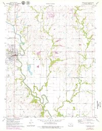 Burlington 1971 topographic map thumbnail