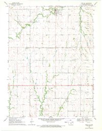 Burr Oak 1968 topographic map thumbnail