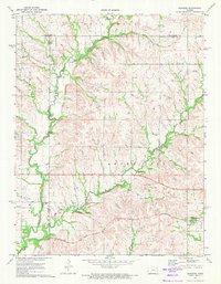 Bushong 1971 topographic map thumbnail