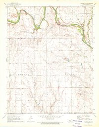 Caldwell NW 1971 topographic map thumbnail