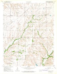 Cambridge NW 1964 topographic map thumbnail