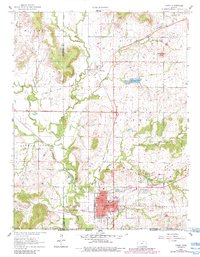 Caney 1961 topographic map thumbnail