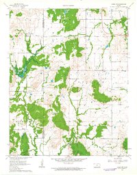 Caney NW 1962 topographic map thumbnail
