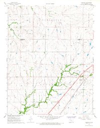 Cassoday 1967 topographic map thumbnail