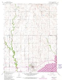 Cawker City 1962 topographic map thumbnail