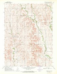 Cawker City NW 1969 topographic map thumbnail