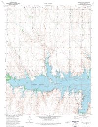 Cedar Bluff 1974 topographic map thumbnail