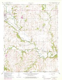 Cedar Vale East 1962 topographic map thumbnail