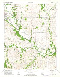 Cedar Vale East 1962 topographic map thumbnail