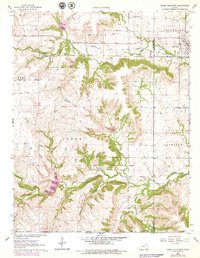 Cedar Vale West 1962 topographic map thumbnail
