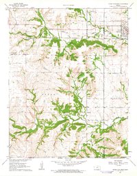 Cedar Vale West 1962 topographic map thumbnail