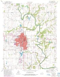 Chanute 1973 topographic map thumbnail