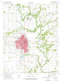 Chanute 1973 topographic map thumbnail