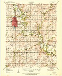 Chanute 1951 topographic map thumbnail
