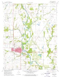 Chetopa 1974 topographic map thumbnail