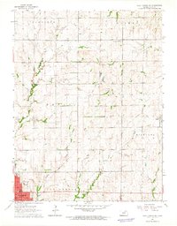 Clay Center NE 1964 topographic map thumbnail