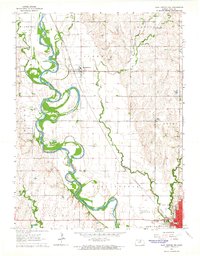 Clay Center NW 1964 topographic map thumbnail