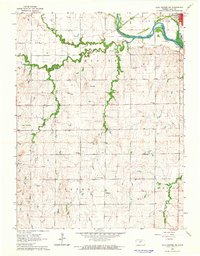 Clay Center SW 1964 topographic map thumbnail