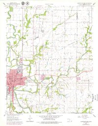 Coffeyville East 1962 topographic map thumbnail
