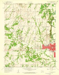 Coffeyville West 1959 topographic map thumbnail