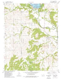 Coyville 1975 topographic map thumbnail