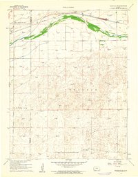 Deerfield NE 1960 topographic map thumbnail
