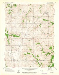 Denton 1961 topographic map thumbnail