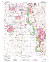 Derby 1960 topographic map thumbnail