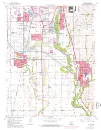 Derby 1960 topographic map thumbnail