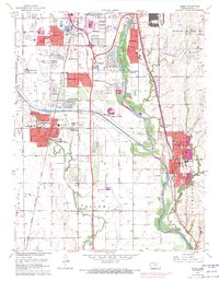 Derby 1960 topographic map thumbnail