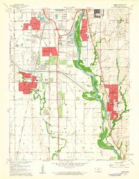 Derby 1960 topographic map thumbnail